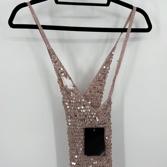 retrofete Marie Dress in Rose Gold XS/S - Picture 8 of 13